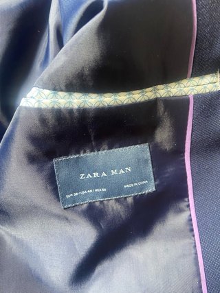 Traje Zara Hombre Azul
