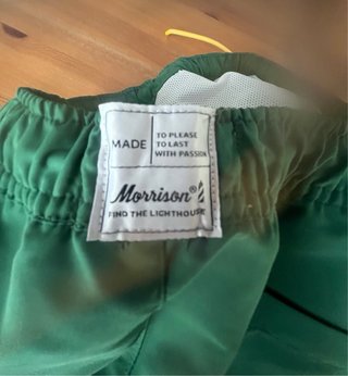 Bañador Morrison verde con cordón