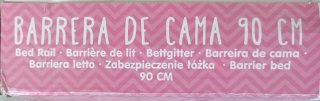 Barrera de cama Asalvo rosa 90 cm