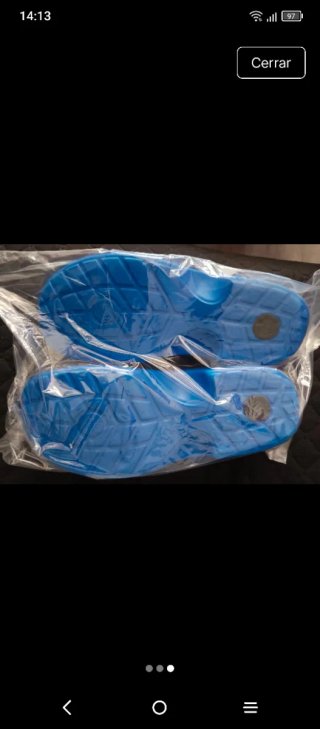 Zuecos unisex azul talla 43