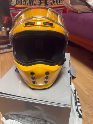 Casco HJC Retro Amarillo Nuevo helmet