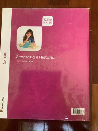 Libro de texto de geografía e historia de 3 de ESO