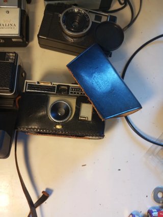 Collezione di 9 fotocamere Instamatic Agfa, Kodak, ecc.