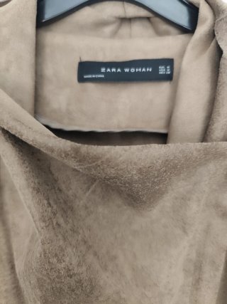Chaqueta Zara Ante Beige Talla M