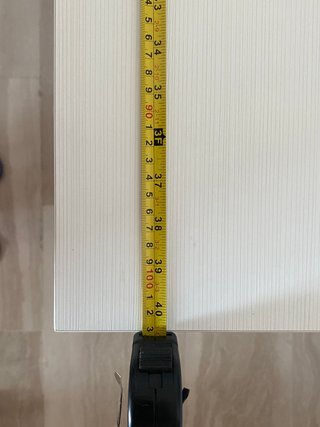 Mesa escritorio blanca y azul