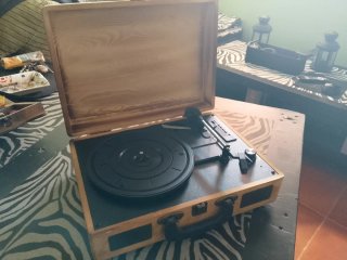 Tocadiscos Maleta Madera