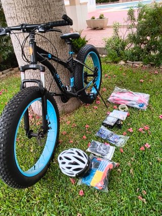 Lote Bicicleta Fat Bike BSA + Accesorios