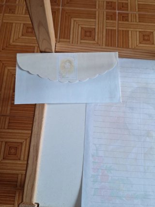 Carta y sobre perfumado años 80