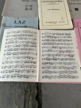 Lote Libros Solfeo Antiguos