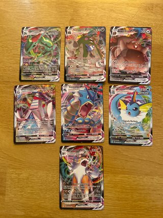 Lote de 7 Cartas Pokémon VMAX
