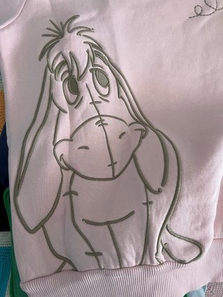 Felpa Disney Eeyore e Ape Rosa felpata