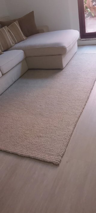 Alfombra Algodón  beige 170x240