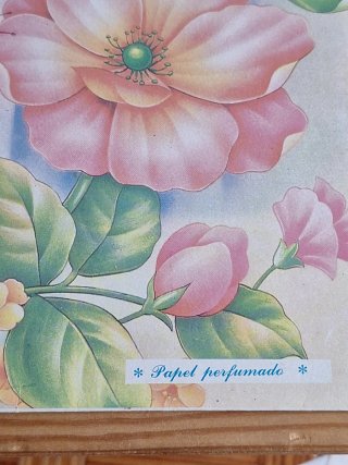 Estuche 2 cartas perfumadas años 80