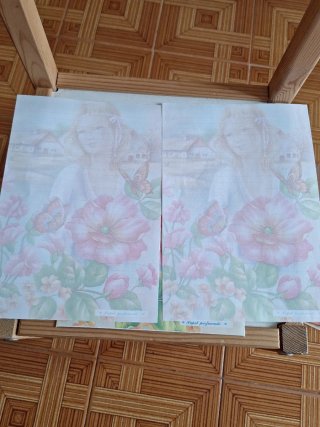 Estuche 2 cartas perfumadas años 80