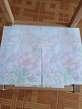 Estuche 2 cartas perfumadas años 80