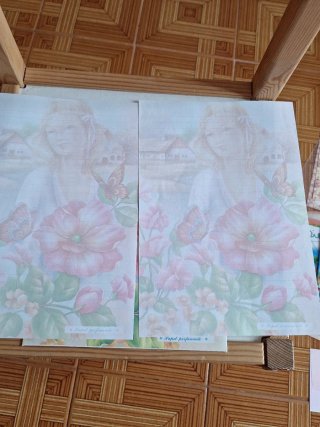 Estuche 2 cartas perfumadas años 80