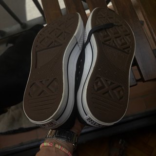 Converse plataforma negras