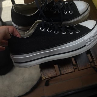 Converse plataforma negras