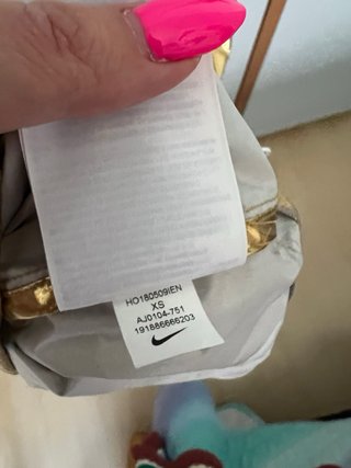 Giacca Nike Oro e Argento Taglia XS