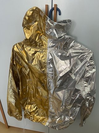 Giacca Nike Oro e Argento Taglia XS