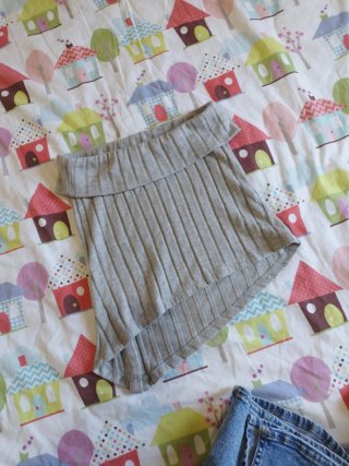 Conjunto Bershka Top y Pantalón Vaquero
