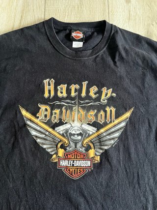 Camiseta Harley-Davidson Vintage Negra