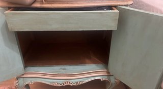 Mesita de noche vintage Shabby Chic 49 de ancho