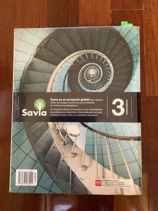 Libro escolar de matemáticas de 3 ESO