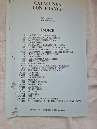 Libro Catalunya con Franco