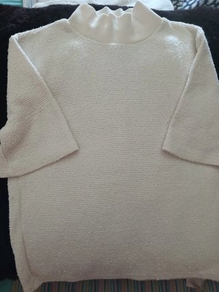 Camiseta Zara T M Blanca Texturizada