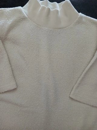 Camiseta Zara T M Blanca Texturizada