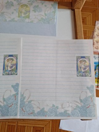 Lote 2 cartas perfumadas + sobre Años 80