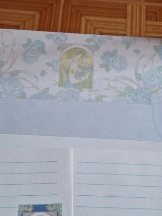 Lote 2 cartas perfumadas + sobre Años 80