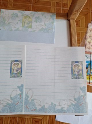 Lote 2 cartas perfumadas + sobre Años 80