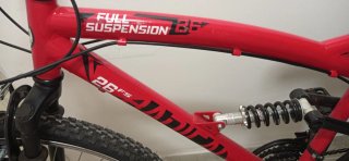 Bicicleta MTB 26'' Full Suspension Roja