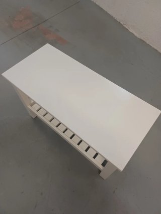 Banco de madera blanco- Ikea hemnes
