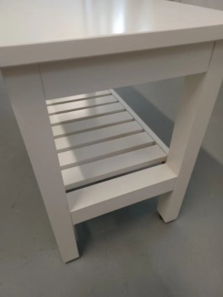 Banco de madera blanco- Ikea hemnes
