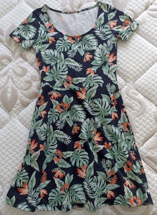 Vestido de verano de flores talla S