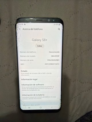 Samsung Galaxy S8 Plus Negro