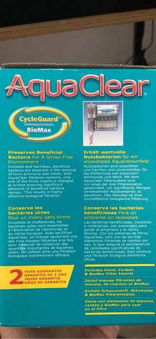 Filtro AquaClear 20 para acuarios