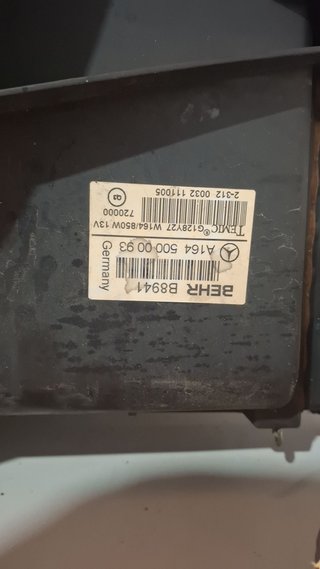 RADIADOR AGUA Mercedes-Benz ML (BM 164)(03.2005->)