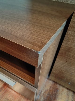 Mueble TV madera con cajones