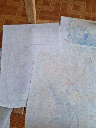 Lote 3 cartas y sobre perfumado años 80