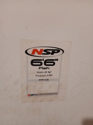 Tabla Surf 6'6 NSP Fish