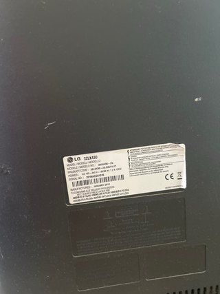 Televisión LG Negra