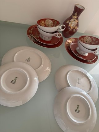 Juego de té de porcelana alemana