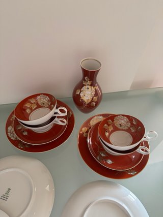Juego de té de porcelana alemana