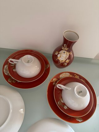 Juego de té de porcelana alemana