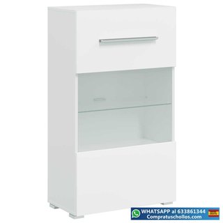 Pack Muebles para Salón LED 260x30x180 cm Blanco