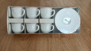 Juego café Arcopal 6 taza + 6 platos.Sin estrenar